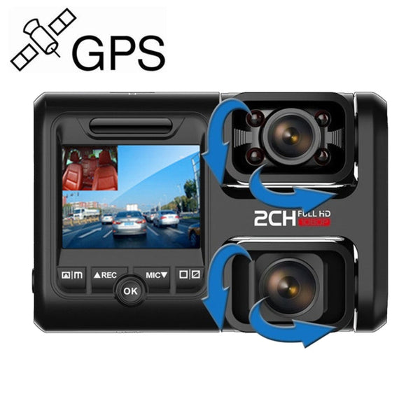 Z30 WiFi Dual-lens HD 2160P Non-light Night Vision 360-degree Panoramic Driving Recorder, GPS Version, Z30 GPS Version