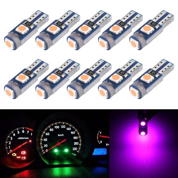 10 in 1 Car T5 0.2W DC12V Instrument Panel LED Decorative Light