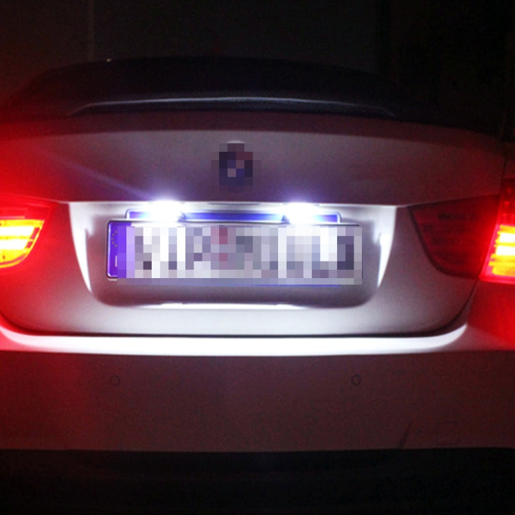 1 Pair DC12V 0.4W 3LEDs SMD-5630 Car / Motorcycle License Plate Light, Cable Length: 27cm