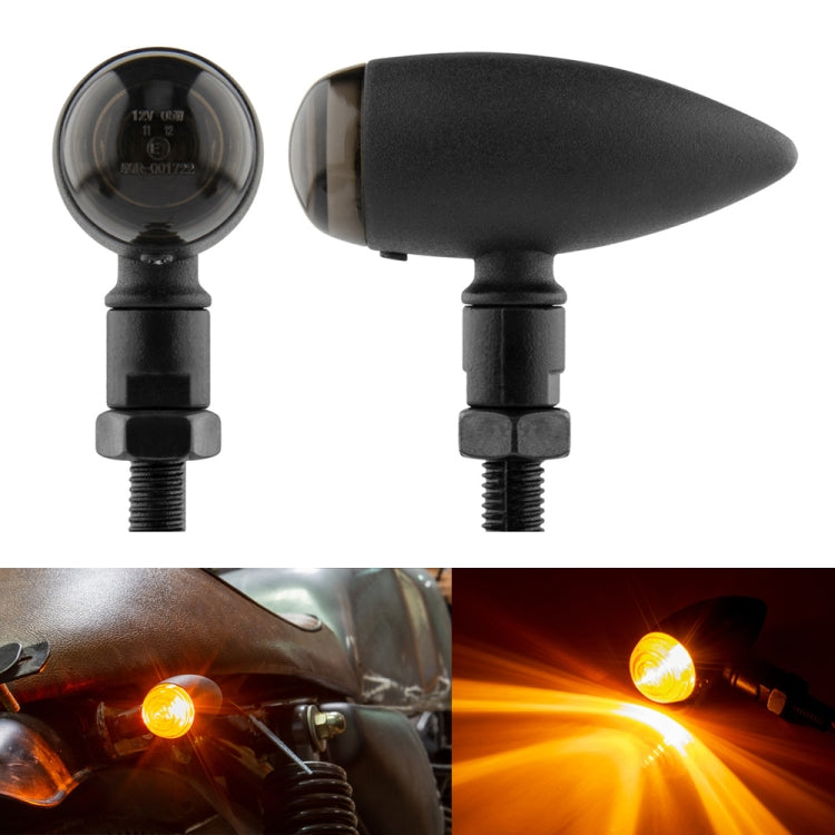 2 PCS KC805 Motorcycle Retro Metal Turn Signal Light