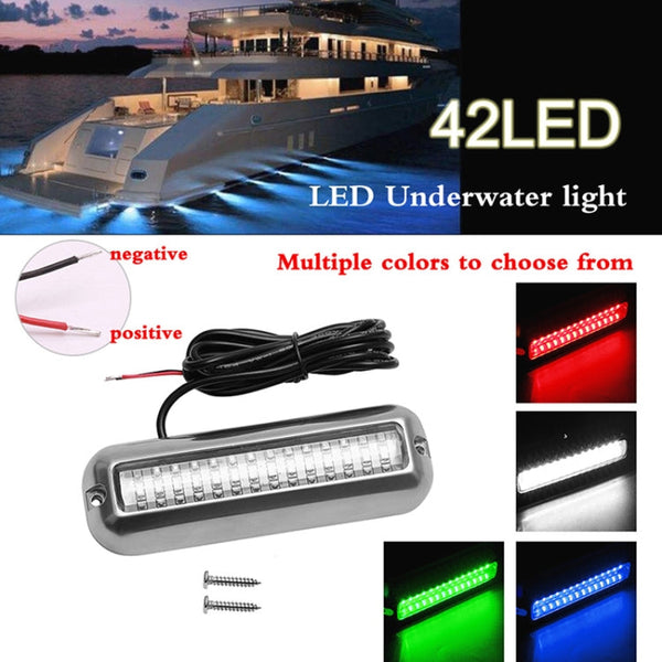 MK-042 Ship / Yacht 10-30V 42LEDs Waterproof Stainless Steel Underwater Light