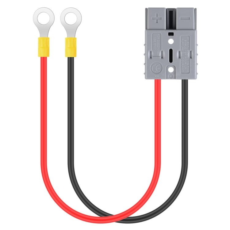 50A 600V Battery Charger Battery Quick Disconnect Plug Trailer Winch Plug with 1FT Cable (Turn O Connector)