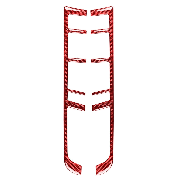 Car Carbon Fiber Gear Button Frame Decorative Sticker for Porsche Macan 2014-2021, Left and Right Drive Universal