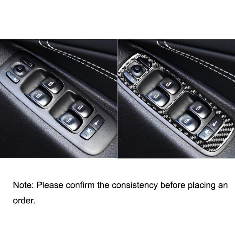 4 in 1 Car Carbon Fiber Door Set B Decorative Sticker for Volvo XC90 2003-2014, Right Drive, Door Set B, Right Drive
