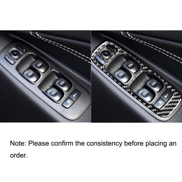 4 in 1 Car Carbon Fiber Door Set B Decorative Sticker for Volvo XC90 2003-2014, Right Drive, Door Set B, Right Drive