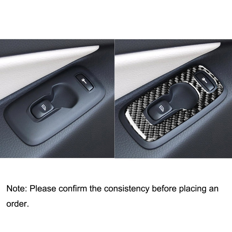 4 in 1 Car Carbon Fiber Door Set B Decorative Sticker for Volvo XC90 2003-2014, Right Drive, Door Set B, Right Drive