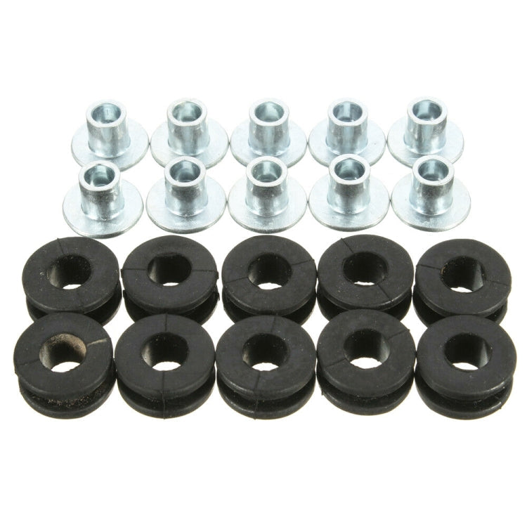10 in 1 For Kawasaki Motorcycle Rubber Grommets Bolt Assortment Kit, Rubber Grommets Bolt