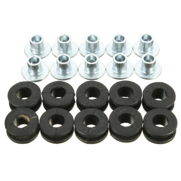 10 in 1 For Kawasaki Motorcycle Rubber Grommets Bolt Assortment Kit, Rubber Grommets Bolt