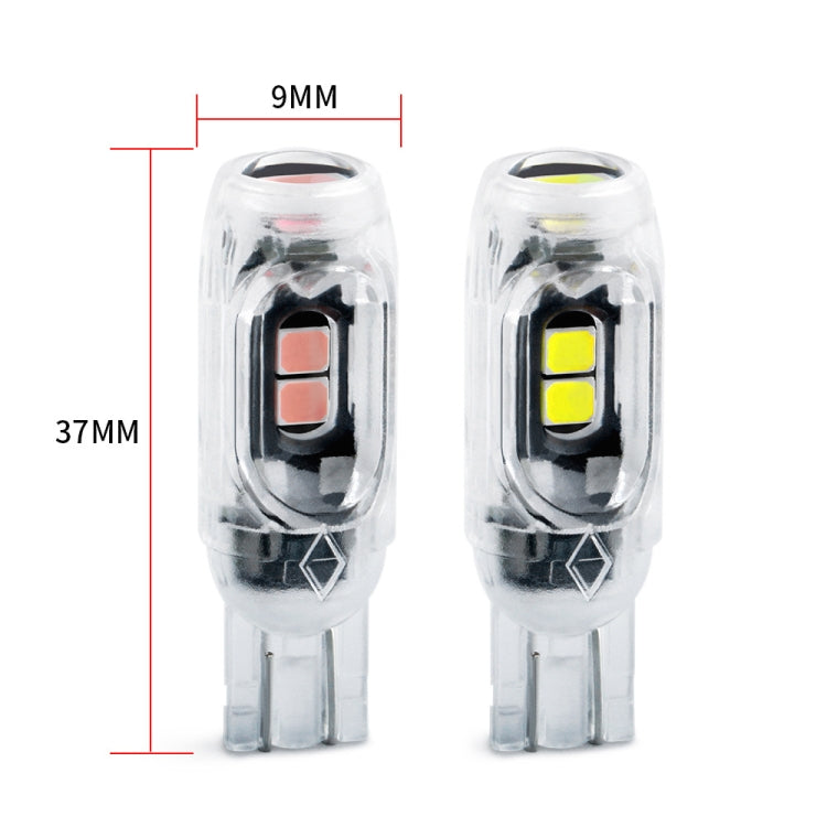 4pcs T10 DC12V /  0.84W / 0.07A / 150LM Car Clearance Light 5LEDs SMD-3030 Lamp Beads with lens