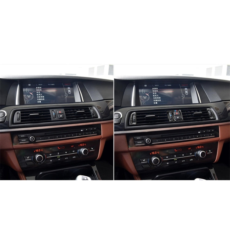5 PCS Carbon Fiber Car Air Outlet Decorative Sticker for BMW 5 Series F10 2011-2017