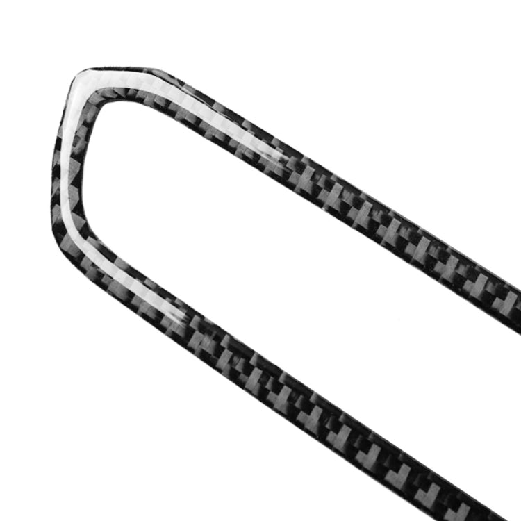 Car Carbon Fiber CD Button Frame Decorative Sticker for BMW 3 Series G20/G28/325Li/330d/335 2019-2020, Left and Right Drive Universal