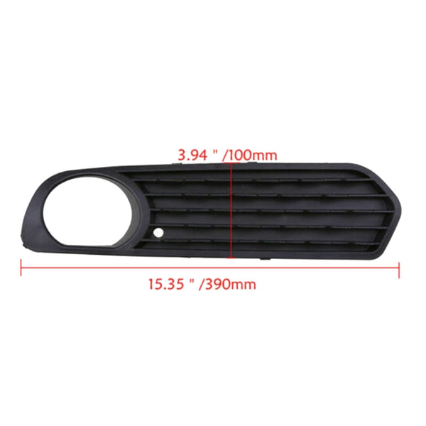 Pair Car Front Bumper Fog Light Grille Fog Lamp Frame for BMW F20 F21 2012-2014 51117272558 / 51117272557