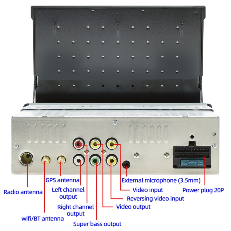 HD 7 inch Single Din Car Android Player GPS Navigation Bluetooth Touch Stereo Radio, Support Mirror Link & FM & WIFI