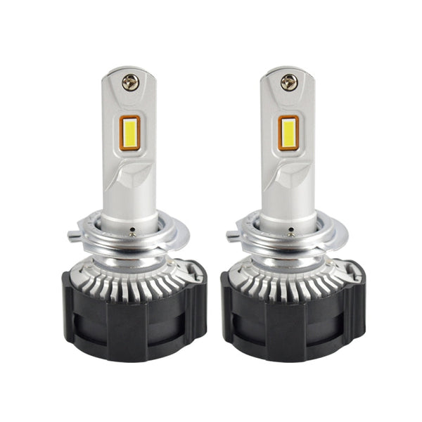 2 PCS P18 H7 DC11-30V 52W 6500K 6500LM Car LED Headlight Lamps