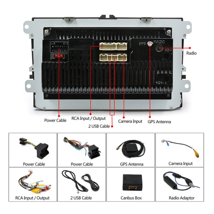 CKVW92 HD 9 inch 2 Din Android 6.0 Car MP5 Player GPS Navigation Multimedia Player Bluetooth Stereo Radio for Volkswagen, Support FM & Mirror Link, Europe Map Version