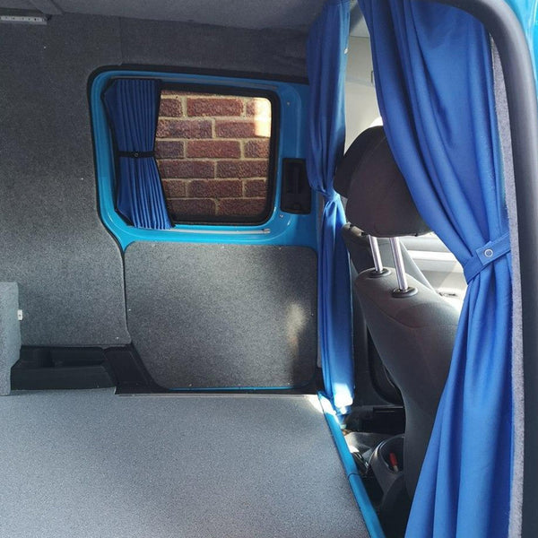 For VW Caddy Premium 1 x Side Sliding Door Window Curtains Van-X