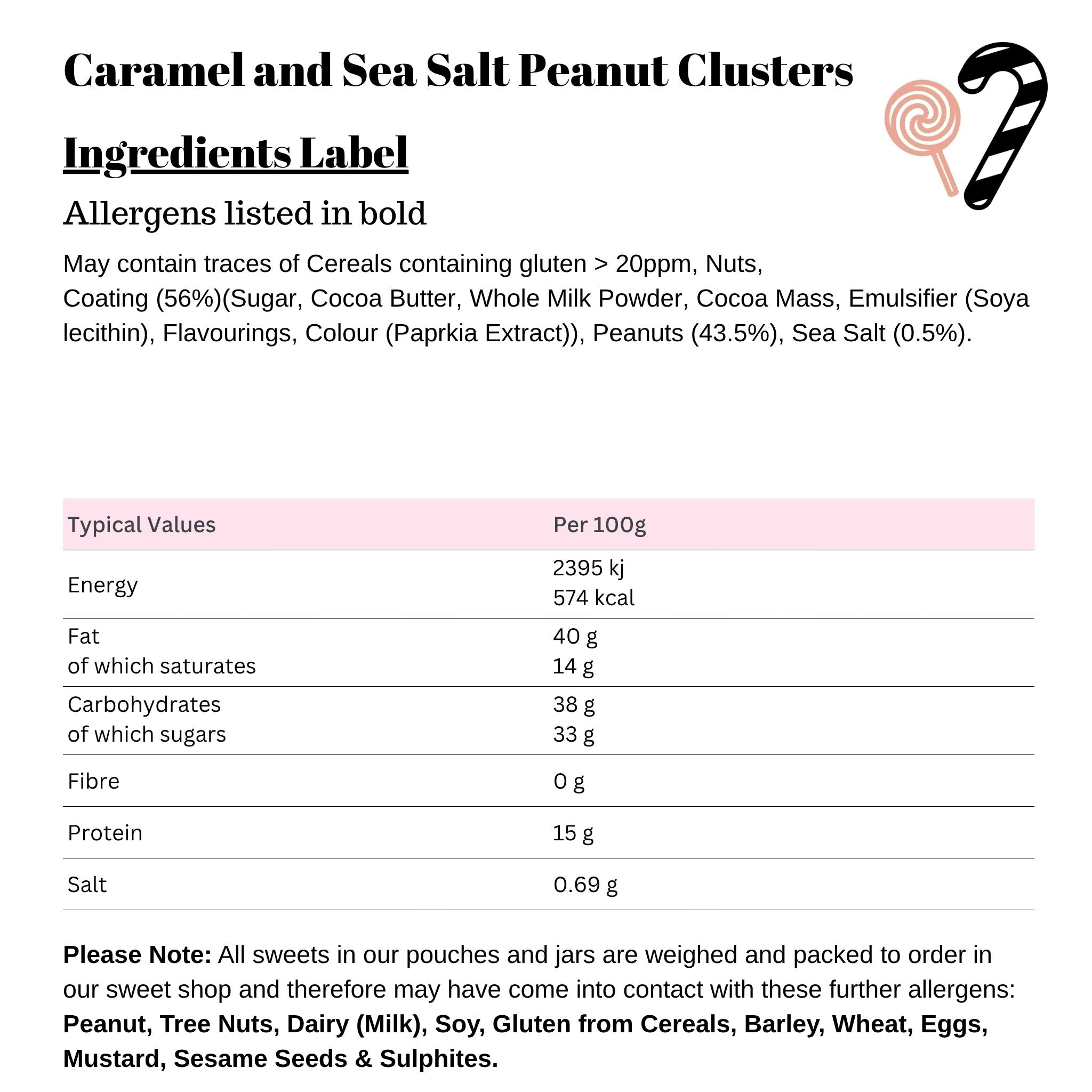 Caramel and Sea Salt Peanut Clusters