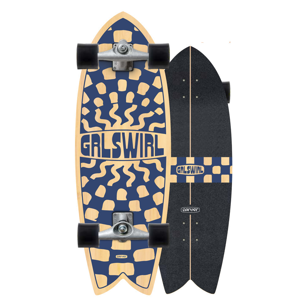 Carver Skateboards - 29.25" GirlSwirl Swirlcheck - CX Complete