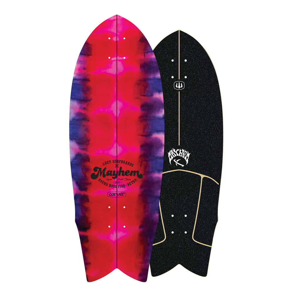 Carver Skateboards - 29.5" ...Lost RNF Retro Tie Dye - Deck Only