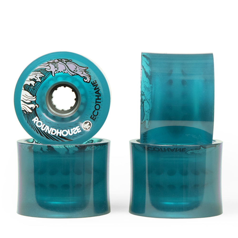Carver Skateboards - Roundhouse Wheels - 69mm Eco Concave - Aqua (81A)