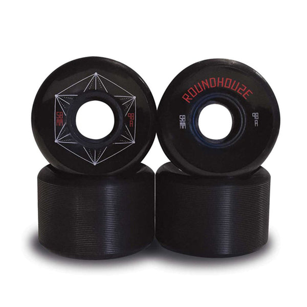 Carver Skateboards - Roundhouse Wheels - 58mm Park - Black (95A)