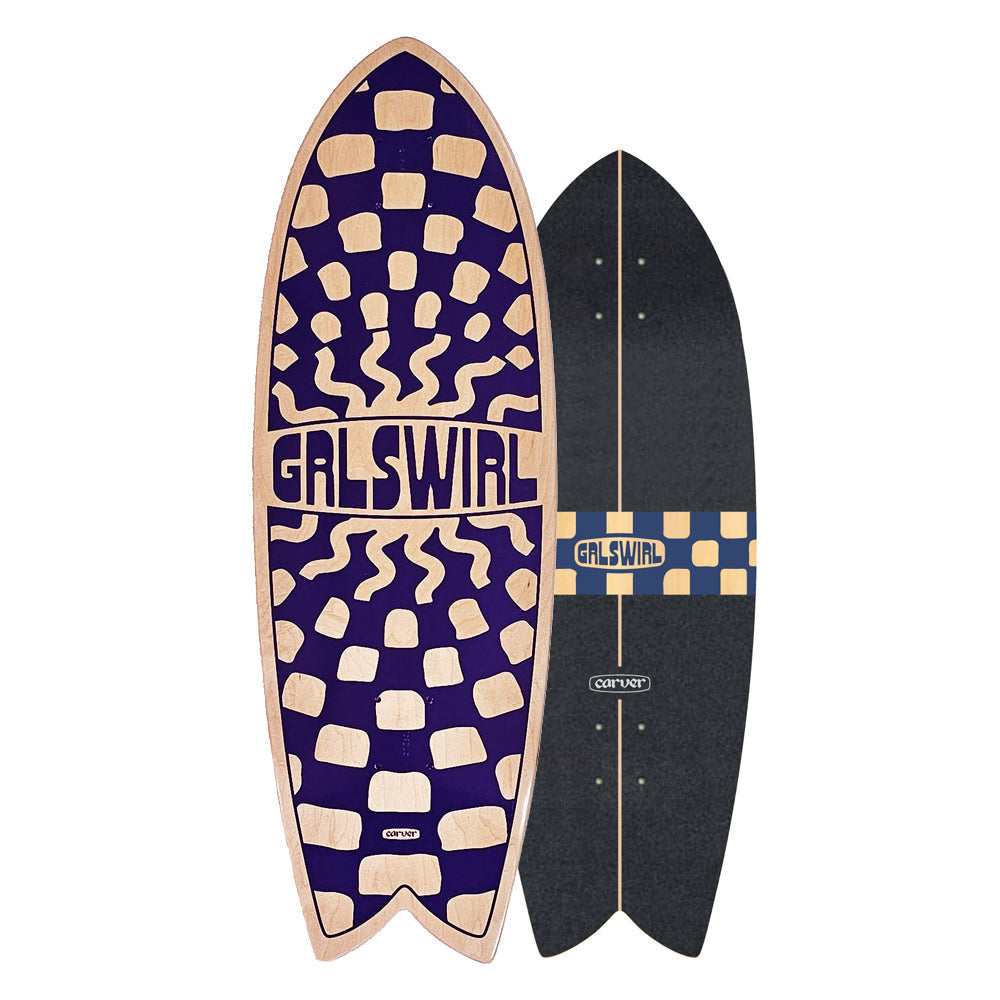 Carver Skateboards - 29.25" GirlSwirl Swirlcheck - Deck Only