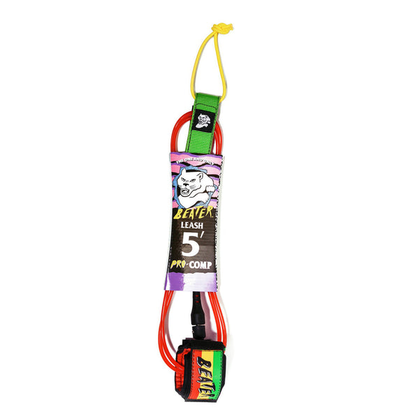 Catch Surf - Beater 5' Pro Comp Leash - Rasta