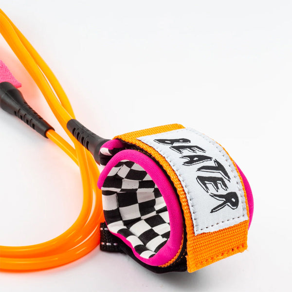 Catch Surf - Beater 8' Leash - Orange & Pink