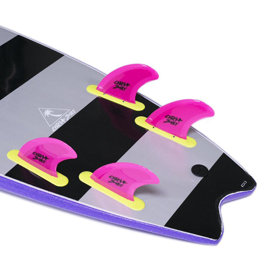 Catch Surf - Safety Edge Quad Fin Kit - Hot Pink