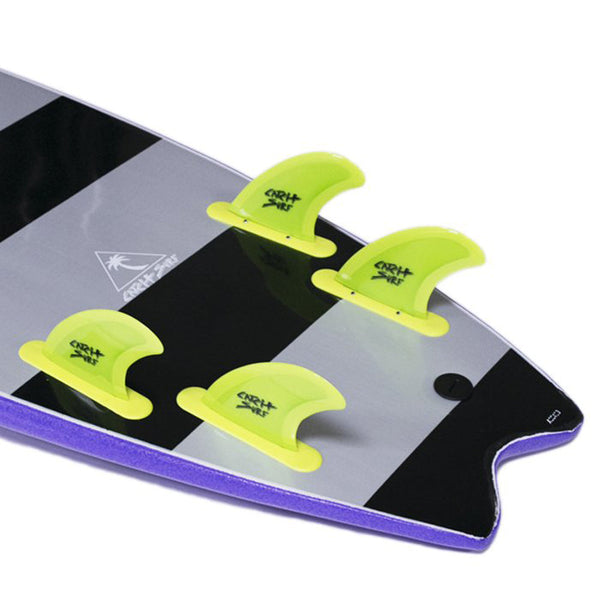 Catch Surf - Safety Edge Quad Fin Kit - Lime