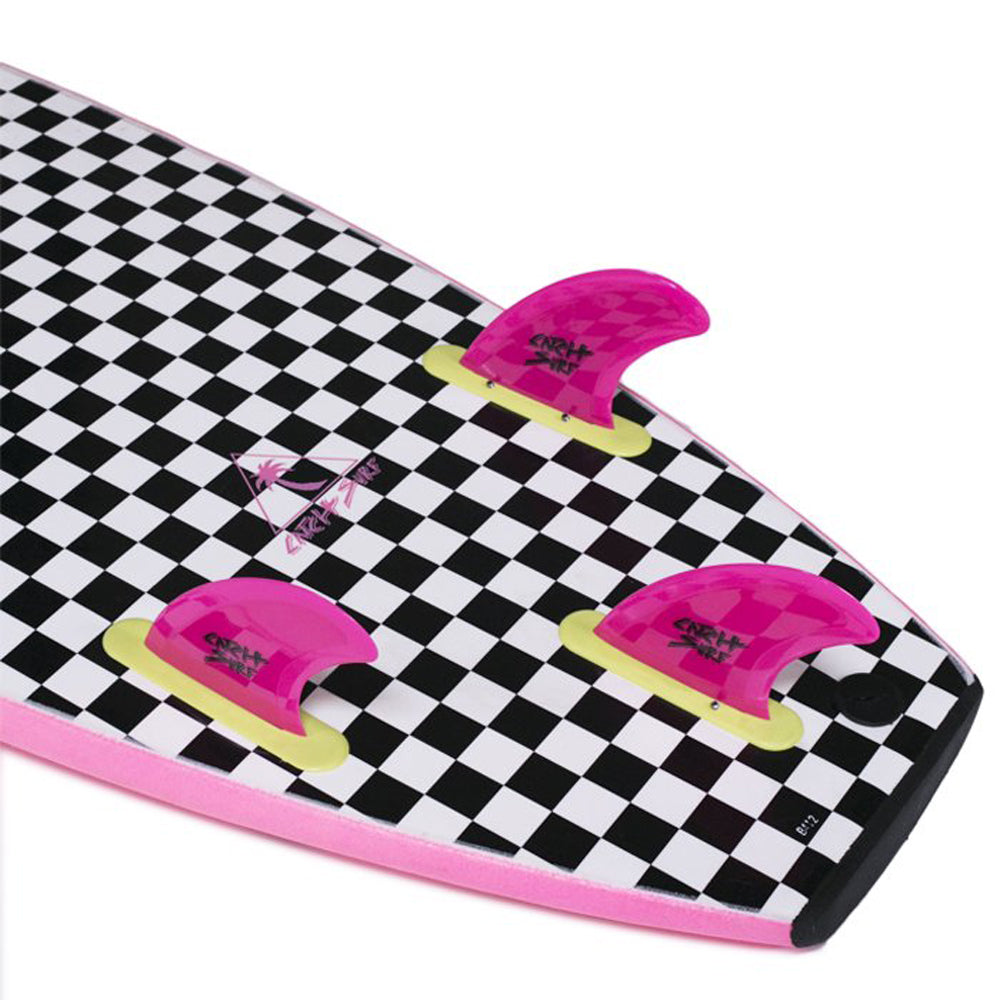 Catch Surf - Safety Edge Tri Fin Kit - Hot Pink