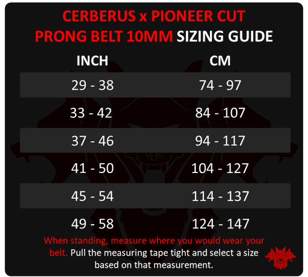 CERBERUS X Pioneer Cut Powerlifting Belt (10mm)