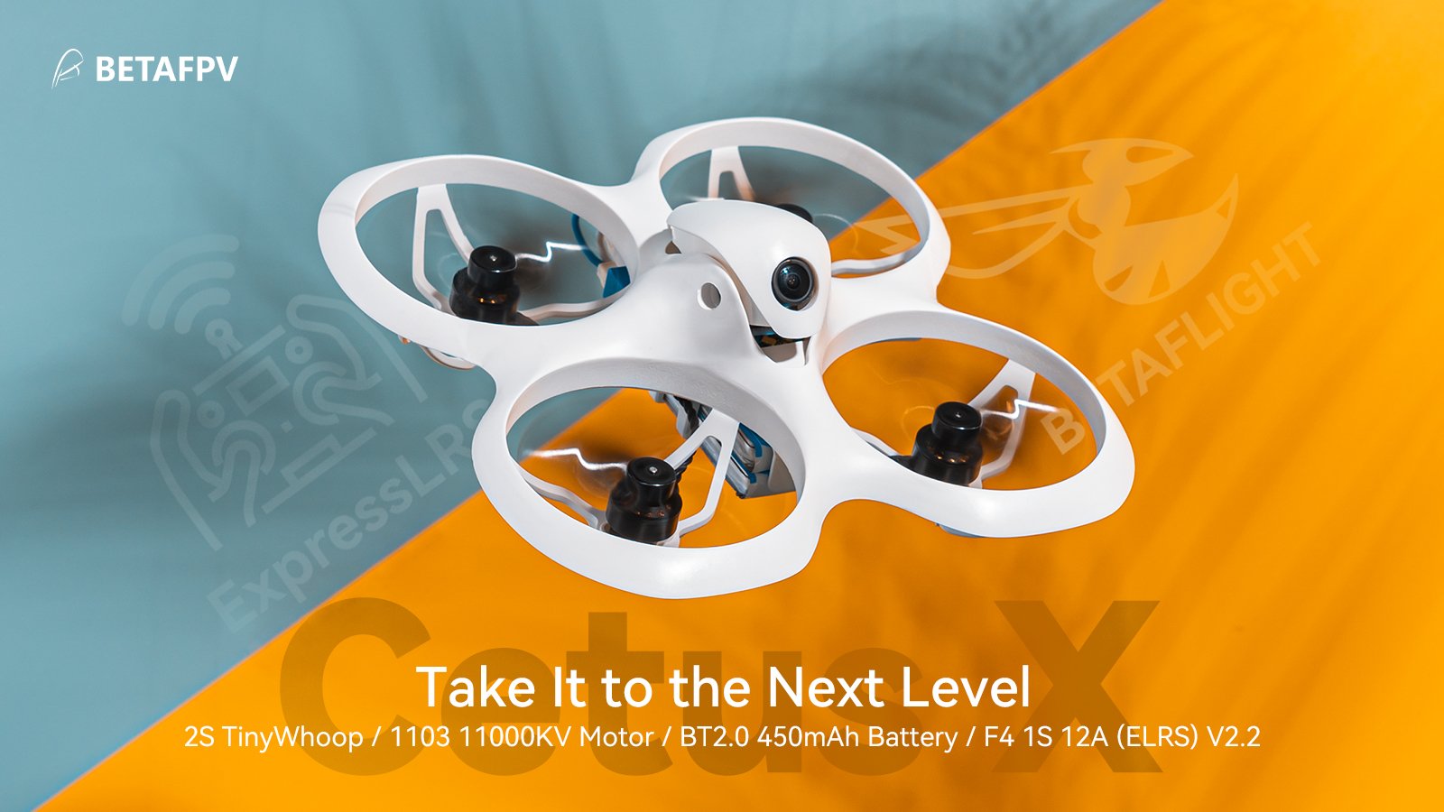 BetaFPV Cetus X Brushless BNF FPV Quadcopter (ELRS)