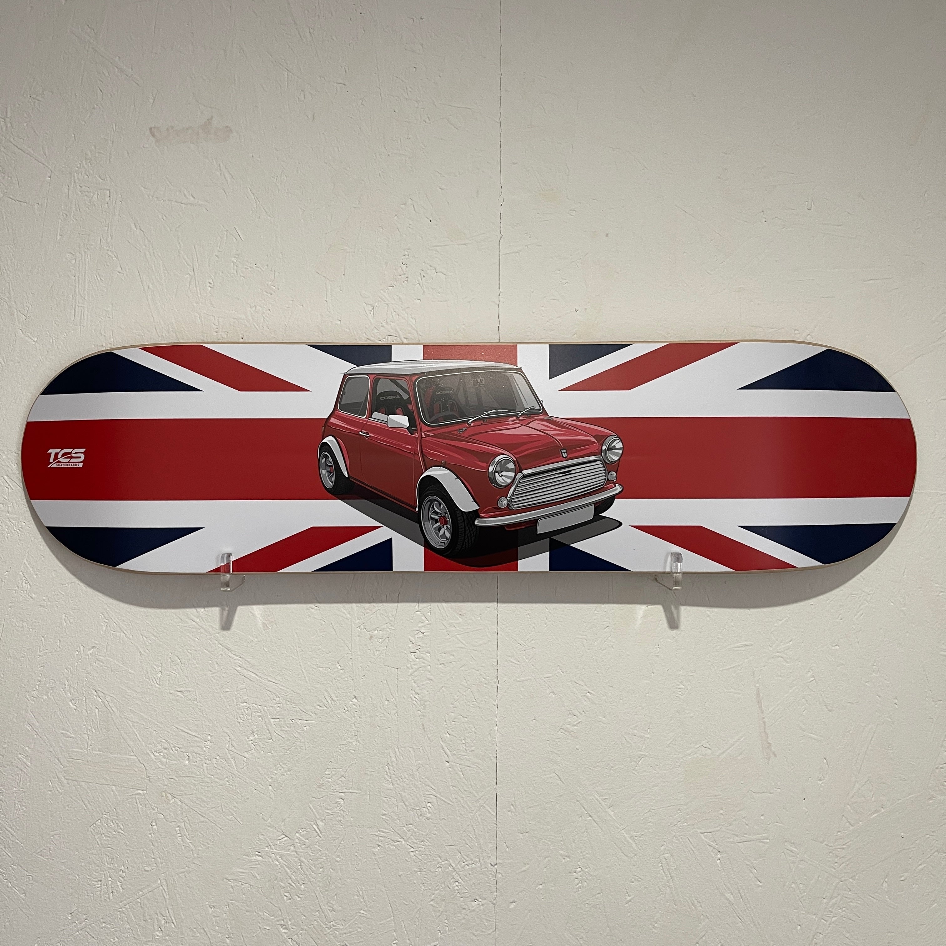 Classic Mini Cooper Skate Deck Wall Art