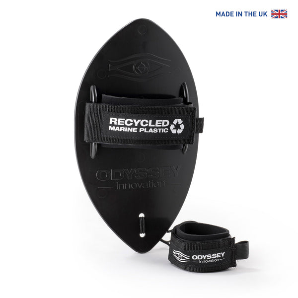 Odyssey Bodysurfing Handplane | 100% Ocean Plastic | Black | Wave Control