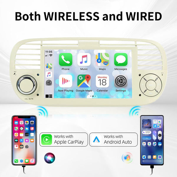 Fiat 500 2007-2015 CarPlay Screen