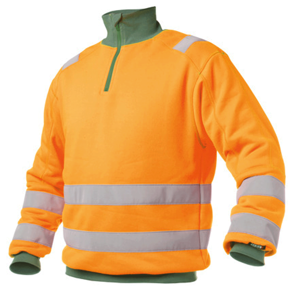 DASSY Denver 300376 1/4 Zip Hi-Vis Work Sweatshirt Various Colours