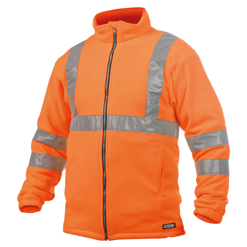 DASSY Kaluga 300247 Hi-Vis Fleece Work Jacket Orange 3XL
