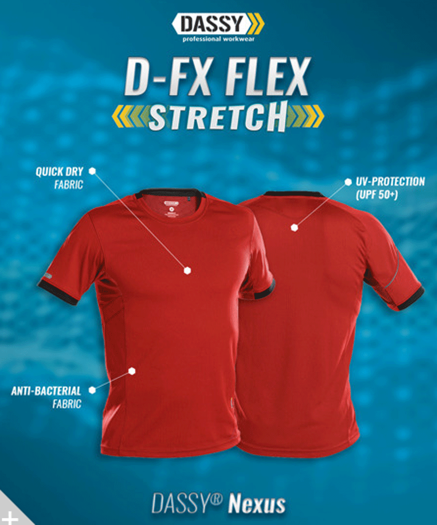 DASSY Nexus 710025 Stretch Work T-Shirt Various Colours