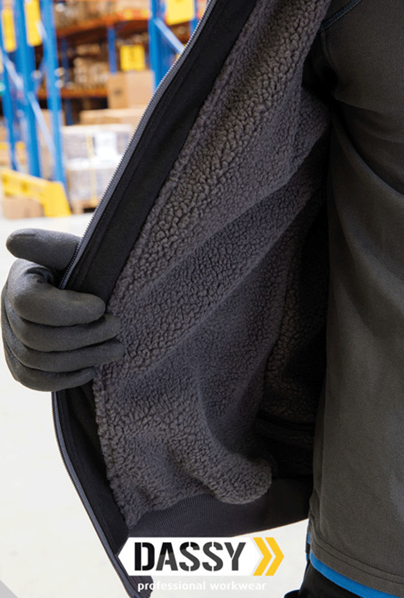 DASSY Pulse 300400 Fleece Lined Sweatshirt Jacket Various Colours