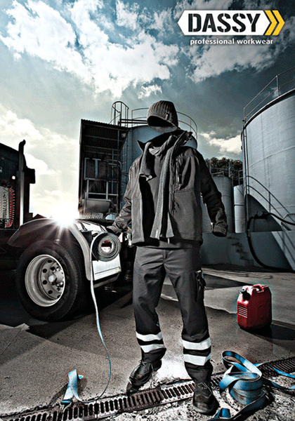 DASSY Vegas 200822 Hi-Vis Reflective Work Trousers Various Colours