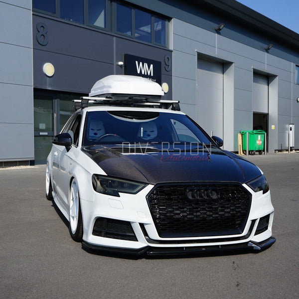 Audi A3/S3/RS3 8V Hatchback LY Style Genuine Carbon Fibre Bonnet (2012-2020) - DAS
