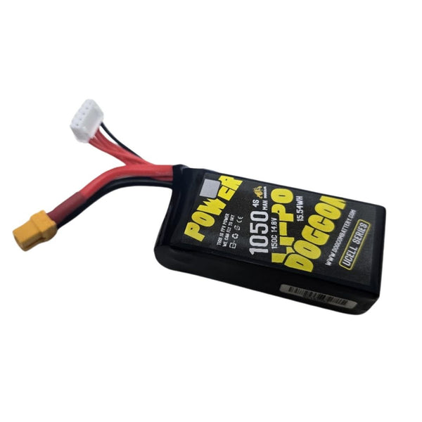 DOGCOM 1050mAh 150C 4S 14.8V UCELL Lipo Battery