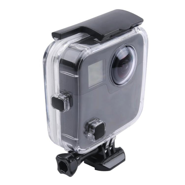 40m Waterproof Housing Protective Case  for GoPro Fusion, with Buckle Basic Mount & Screw & Wrench