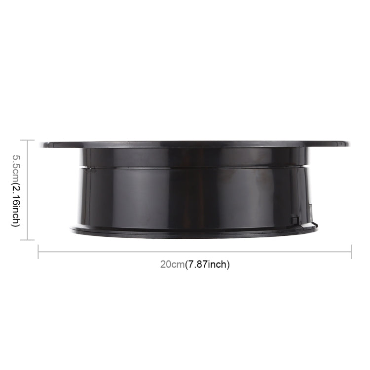 20cm 360 Degree Electric Rotating Turntable Display Stand Photography Video Shooting Props Turntable, Load 1.5kg, Powered by Battery & USB, 20cm/Powered by Battery or USB(B), 20cm/Powered by Battery or USB(W), 20cm/Powered by Battery or USB(W+B)