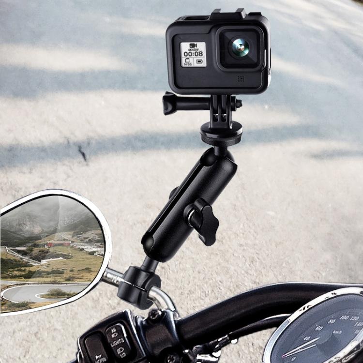 9cm Connecting Rod 20mm Ball Head Motorcycle Handlebar Fixed Mount Holder with Tripod Adapter & Screw for GoPro, Insta360, DJI and Other Action Cameras, 9.5cm Connecting Rod Holder