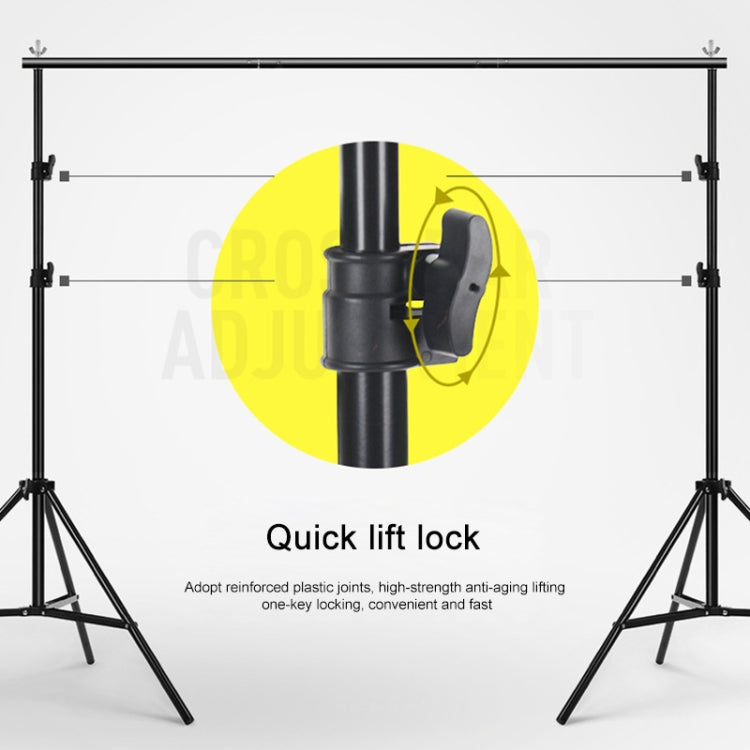 200x200cm Photo Studio Background Support Stand Backdrop Crossbar Bracket Kit