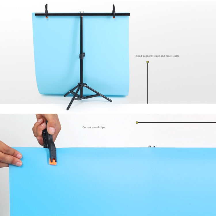 200x200cm T-Shape Photo Studio Background Support Stand Backdrop Crossbar Bracket Kit with Clips, No Backdrop, 200x200cm