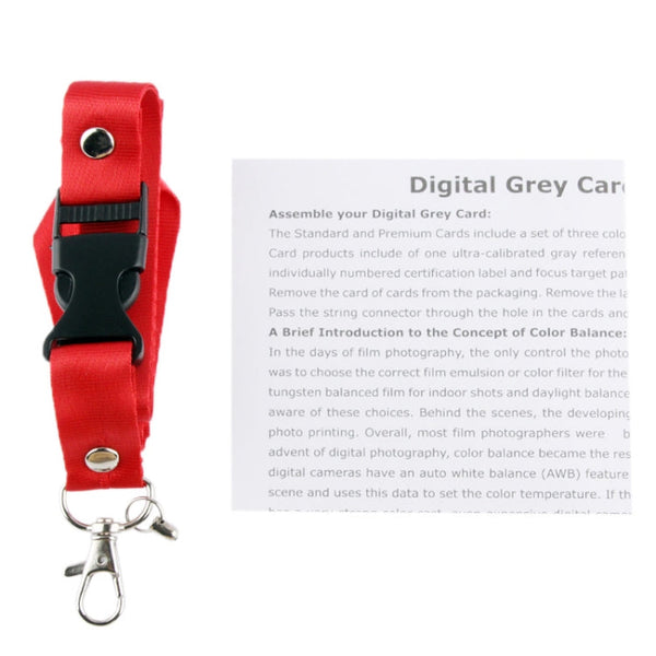 3 in 1 Black White Gray Balance Card / Digital Gray Card with Strap, Works with Any Digital Camera, File Form: RAW and JPEG, Size: 8.7cm x 5.5cm, Size: 8.7cm x 5.5cm