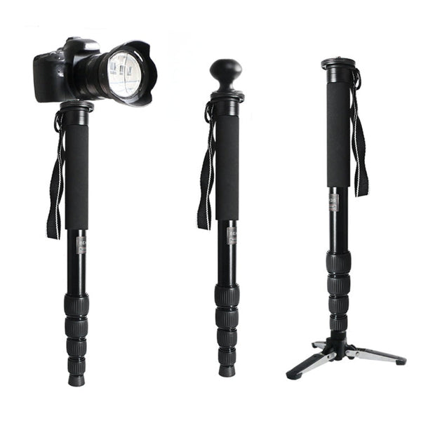 BEXIN MAS285 Portable Travel Outdoor DSLR Camera Aluminum Alloy Monopod Holder